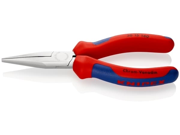 Knipex 30 15 140, Nåltänger, 4 mm, 4,2 cm, Stål, Blå, Röd, 140 mm