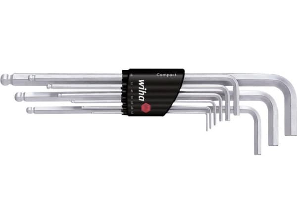 Wiha 01418, L-formet hex-nøkkelsett, Metrisk, 9 stykker