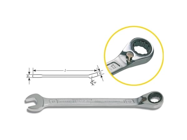 Hazet 606-11 606 Kombinationsnyckel Nyckelbredd (metrisk) (endast för delar) 11 mm