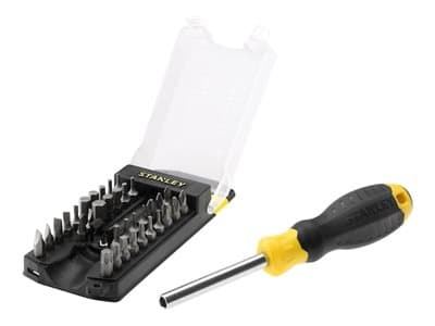 STANLEY - Skrutrekker med spissett - 34 deler