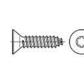 TOOLCRAFT 145341 Sänkt slitsad skruv 4,2 mm 80 mm T-profil DIN 7982 Stål Galvaniserad 500 st