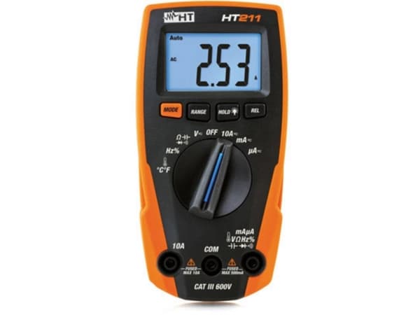 HT Instruments HT211 Hånd-multimeter digital CAT III 600 V Visning (counts): 4000