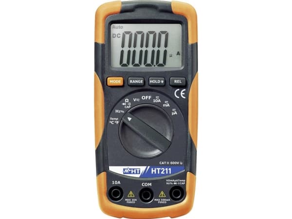 HT Instruments HT211 Hånd-multimeter digital CAT III 600 V Visning (counts): 4000