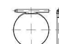Miniatyrbild 1 av 4: TOOLCRAFT 137681 slangeklemmer 9 mm Galvaniseret stål 100 stk