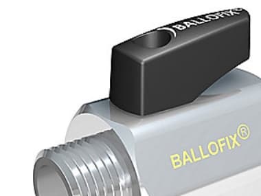 Broen Ballofix Muffe-nippel - 1/2-3/8 med håndtag