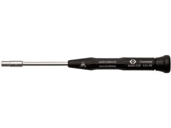 C.K. ESD-skrutrekker Nøkkelstørrelse (metrisk): 4 mm Bladlengde: 60 mm (T4840XESD40)