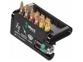 Wera Bit-Check 7 Diamond 1 - Skrutrekkerspissett - 7 deler