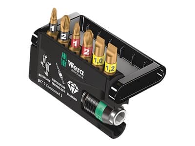 Wera Bit-Check 7 Diamond 1 - Skrutrekkerspissett - 7 deler
