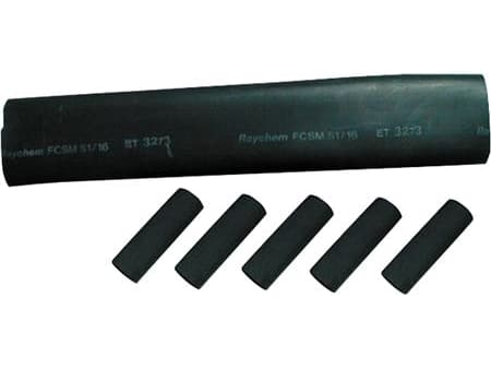 TE CONNECTIVITY Kutistemuhvisarja tyyppi 5 x 1,5-4 mm² muovieristeisten 1 kv kaapeleiden asennukseen