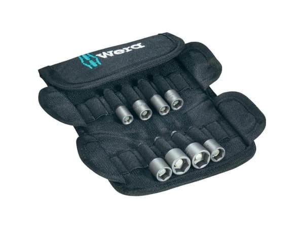 Wera 869/4 M Set A SB - Pipenøkkelsett - 8 deler - 1/4" - inn belt pouch