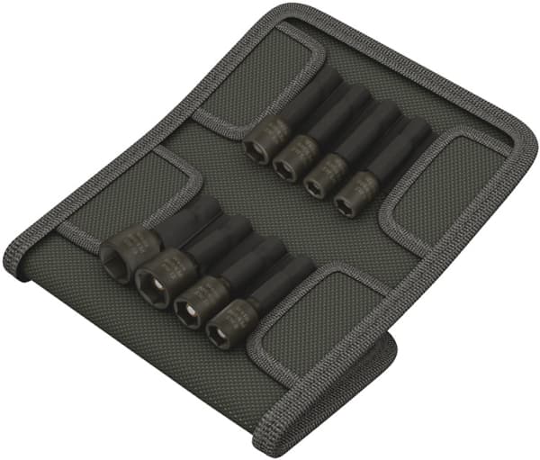 Wera 869/4 M Set A SB - Pipenøkkelsett - 8 deler - 1/4" - inn belt pouch