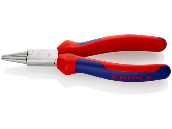 Knipex 22 05 160, Nesetang, Kromvanadiumstål, Plast, Blå, Rød, 160 mm, 169 g