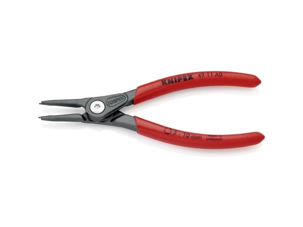 Knipex 49 11 A0, Låseringtang, Kromvanadiumstål, Plast, Rød, 140 mm, 101 g
