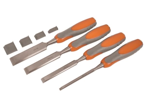 Set med trämejslar med blad av härdat stål, 6,5, 13, 19, 25 mm bredd AVIT AV10010