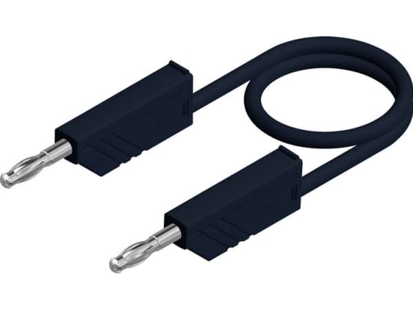 SKS Hirschmann CO MLN SIL 150/1 Prøveledning Lamelstik 4 mm Lamelstik 4 mm 1.50 m Sort 1 stk