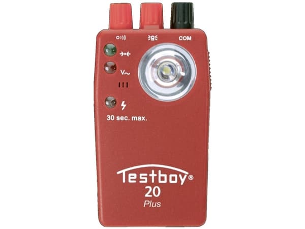Testboy 20 Plus Gennemgangs-kontrolapparat CAT II 300 V LED, Akustik