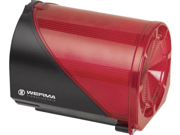 Werma 444.110.75, Punainen, 50000 h, Polykarbonaatti (PC), -30 - 50 °C, IP65, 24 V