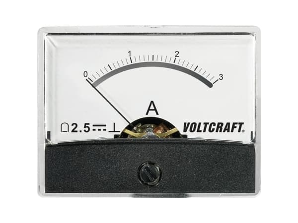VOLTCRAFT AM-60X46/3A/DC AM-60X46/3A/DC Måleapparat til indbygning AM-60X46/3A/DC 3 A Drejespole