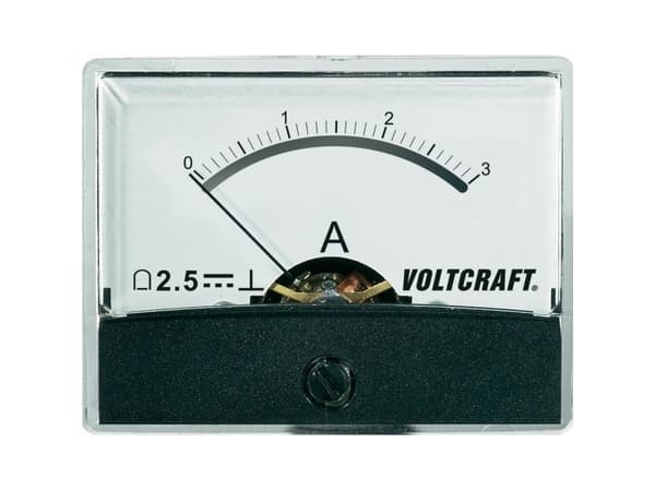 VOLTCRAFT AM-60X46/3A/DC AM-60X46/3A/DC Måleapparat til indbygning AM-60X46/3A/DC 3 A Drejespole