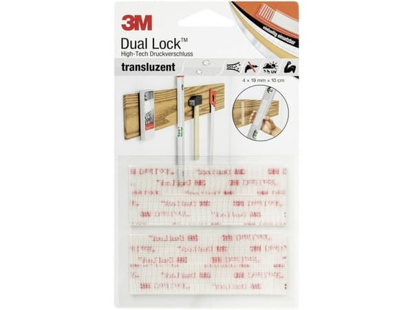 3M DL-HT Tarranauha liimaukseen Sienipää (L x S) 100 mm x 19 mm Läpinäkyvä 4 kpl
