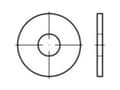 Pikkukuva 4 / 4: Aluslevy Sisähalkaisija: 39 mm DIN 9021 Teräs Sinkitty 25 kpl TOOLCRAFT 146454