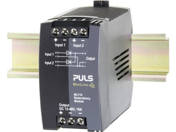 PULS MiniLine MLY10.241 Top-hat kiskon redundanssimoduuli, 10-60V DC tulo, 24V, 10A (MLY10.241)