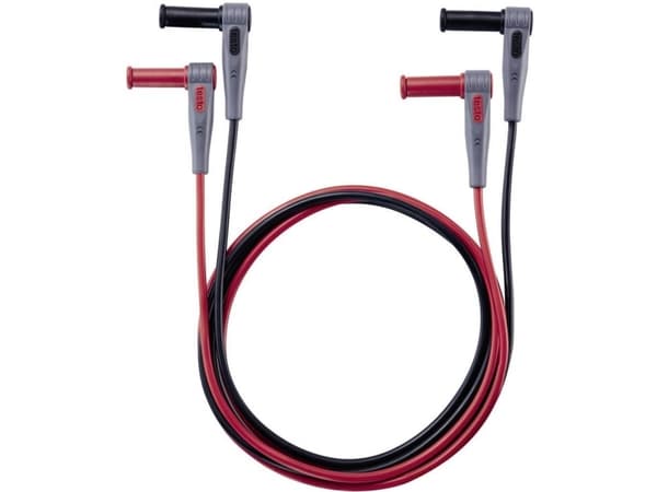 testo 0590 0014 Turvatestausjohtosarja [liitin 4 mm - liitin 4 mm] 1,00 m musta, punainen 1 kpl 1 kpl