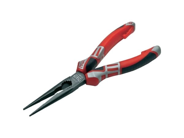 NWS Chain Nose Pliers (Radio Pliers), 1,5 cm, Stål, Svart, Grå, Röd, 170 mm, 145 g, Tyskland