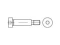 Miniatyrbild 3 av 4: TOOLCRAFT 148027 Kraveskruer M8 20 mm Indvendig sekskant Stål 50 stk