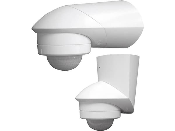 Grothe 94532 Väggrörelsesensor Ytmonterad 360° Relä Vit IP55