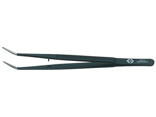 C.K. T2315 Precisionspincett Spetsig, böjd, fin 150 mm