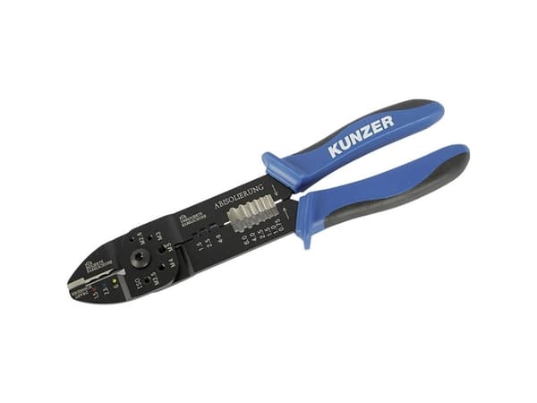 Kunzer 7KSZ01 Puristuspihdit Eristetyt kaapelikengät;, Eristämättömät kaapelikengät 1,5-6 mm²