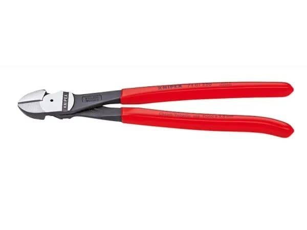 Knipex 74 01 250, Avbitartång, Kromvanadinstål, Plast, Röd, 250 mm, 391 g