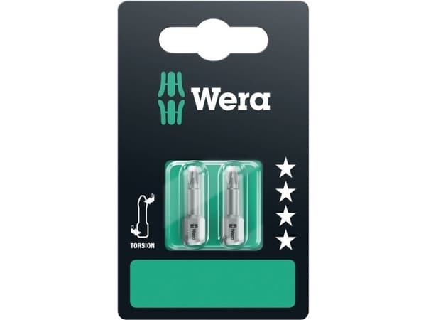 Wera 851/1 TZ SB, 2 kpl, Phillips, 851/1 TZ PH 2 x PH 1x25, ISO 1173-D, 13 g, 60 mm