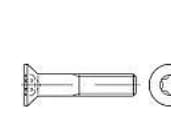 TOOLCRAFT 149213 Senkkiruuvit M8 25 mm kuusiokoloruuvit ISO 10642 Teräs Sinkitty 200 kpl