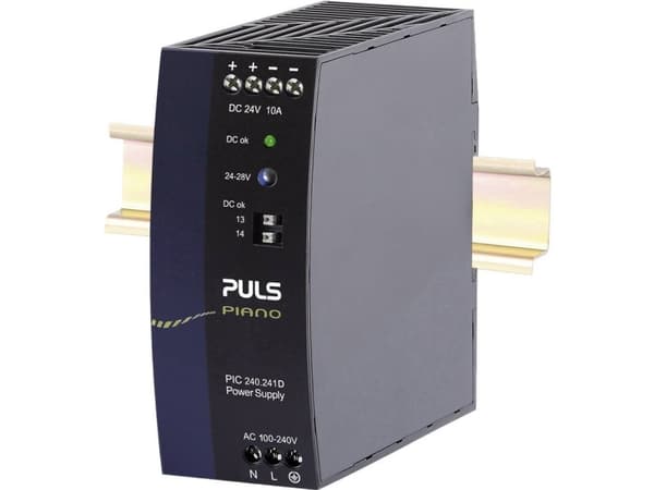 PULS Piano Strømforsyning til DIN-skinne (DIN-kisko) 24 V 10 A 240 W Antal udgange:1 x Indhold 1 stk