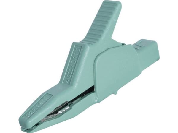 SKS Hirschmann AK 2 B 2540 I Turvallinen krokotiilijalkaliitin 4 mm CAT II 1000 V vihreä
