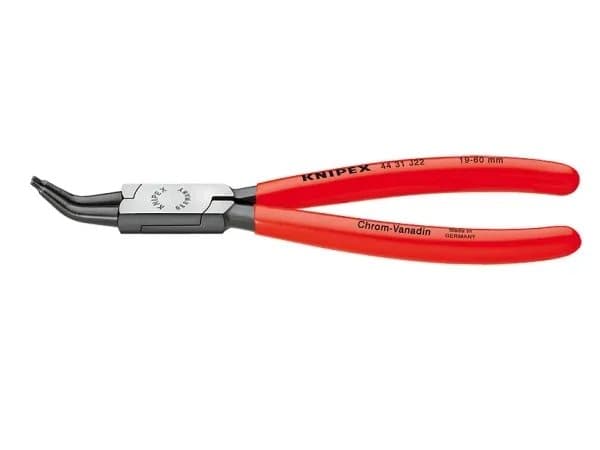Knipex 44 31 J12, Låsringstång, Stål, Plast, Röd, 140 mm, 90 g