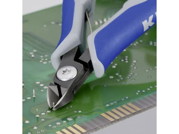 Knipex 79 22 120, Diagonal tang, Kromvanadiumstål, Plast, Blå, Grå, 120 mm, 56 g