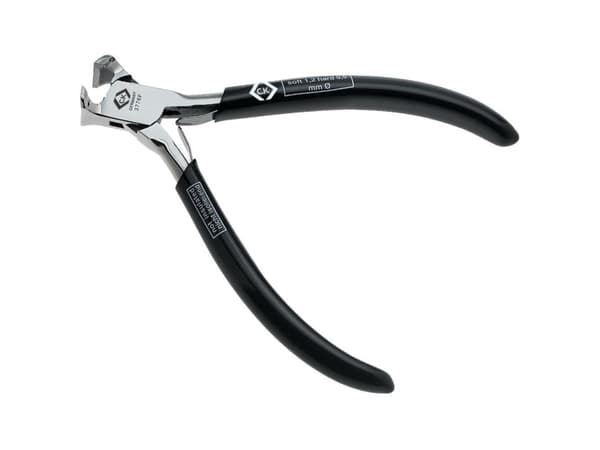 C.K Tools T3776EF 5, Endekuttende tang, Stål, Vinyl, Sort, 130 mm