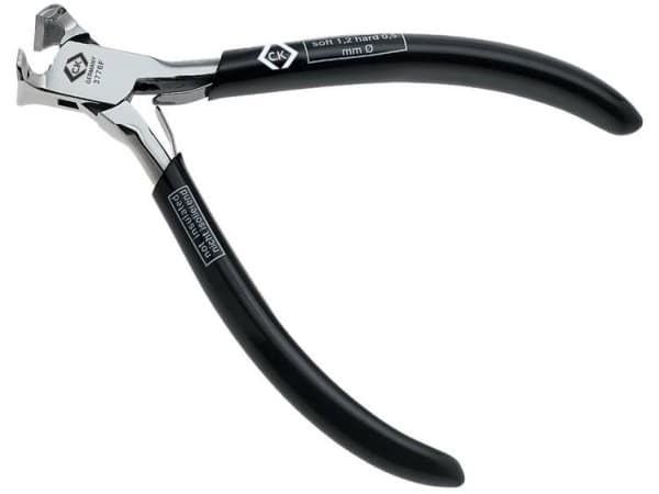 C.K Tools T3776EF 5, Endekuttende tang, Stål, Vinyl, Sort, 130 mm