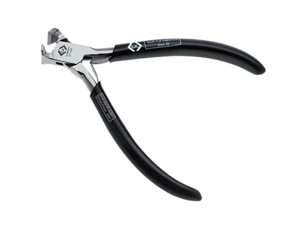 C.K Tools T3776EF 5, Endekuttende tang, Stål, Vinyl, Sort, 130 mm