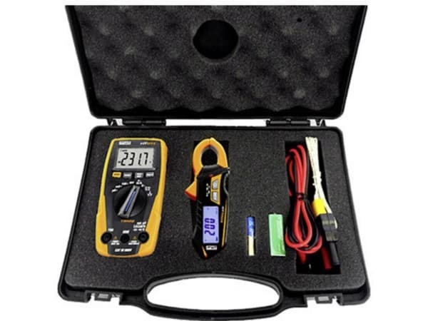 HT Instruments e-KIT Hånd-multimeter, Strømtang digital CAT III 600 V Visning (counts): 4000
