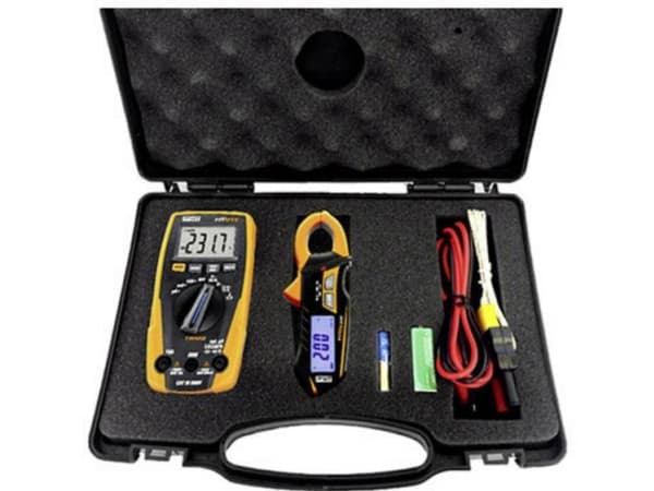HT Instruments e-KIT Hånd-multimeter, Strømtang digital CAT III 600 V Visning (counts): 4000