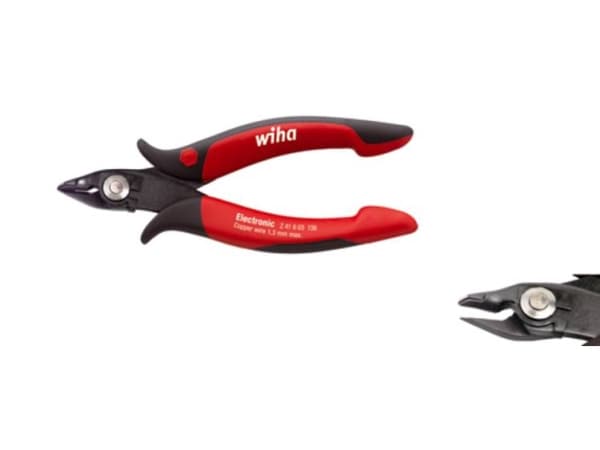 Wiha Electronic, Diagonal tang, Stål, Sort, Rød, 138 mm, 14 cm (5.5"), 80 g