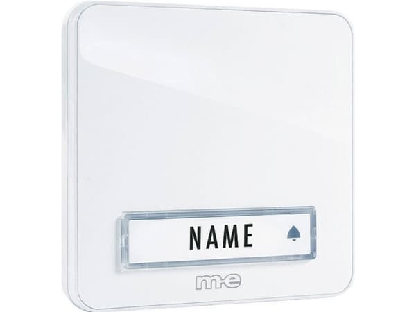 M-E MODERN-ELECTRONICS Klingeltaster KTA 1 Familie wei&szlig (KTA-1 W)