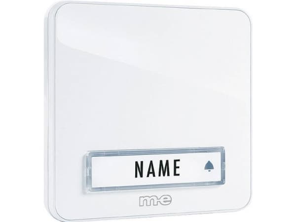 M-E MODERN-ELECTRONICS Klingeltaster KTA 1 Familie wei&szlig (KTA-1 W)
