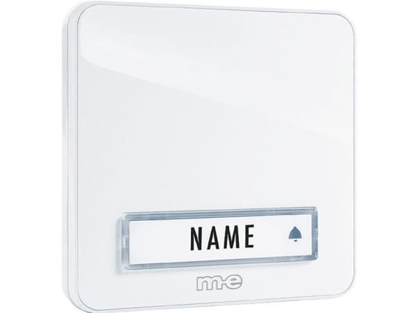 M-E MODERN-ELECTRONICS Klingeltaster KTA 1 Familie wei&amp;szlig (KTA-1 W)