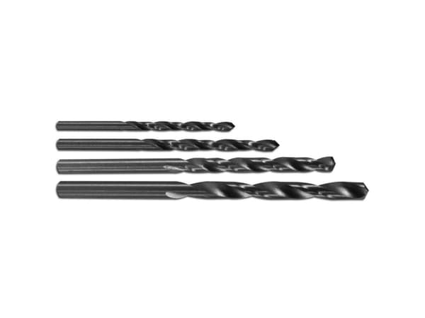 HSS Metallspiralborrset 4 st Donau Elektronik 1723 Slipad cylinderskaft 1 set