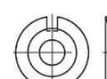 Miniatyrbild 1 av 4: Bricka med yttre nos 6,4 mm 19 mm Stål 100 st TOOLCRAFT 106634